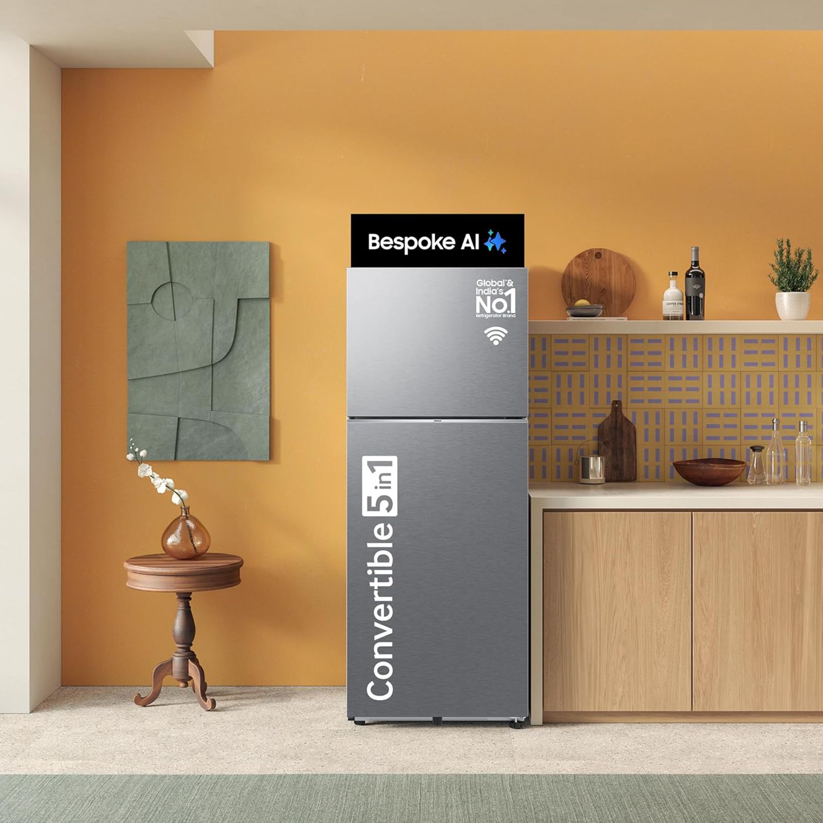 Buy SAMSUNG 330 Litres 2 Star Frost Free Double Door Smart Wifi